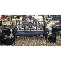 Cast Iron Garden Bench Fan Back